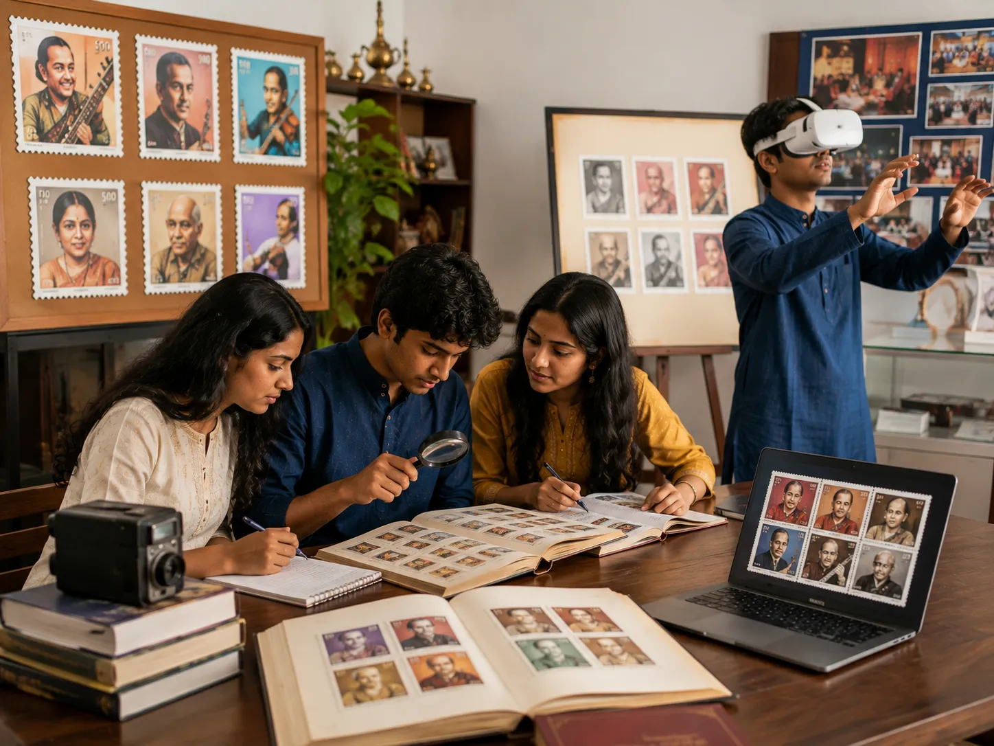Hindustani Classical Musicians Stamps Research Project